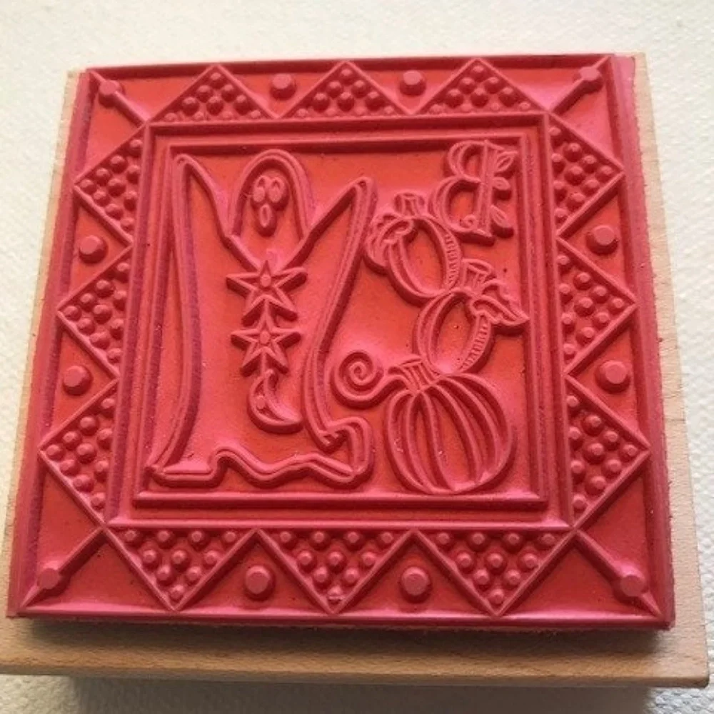 Boo Ghost Halloween Rubber Stamp New Outlines Rare